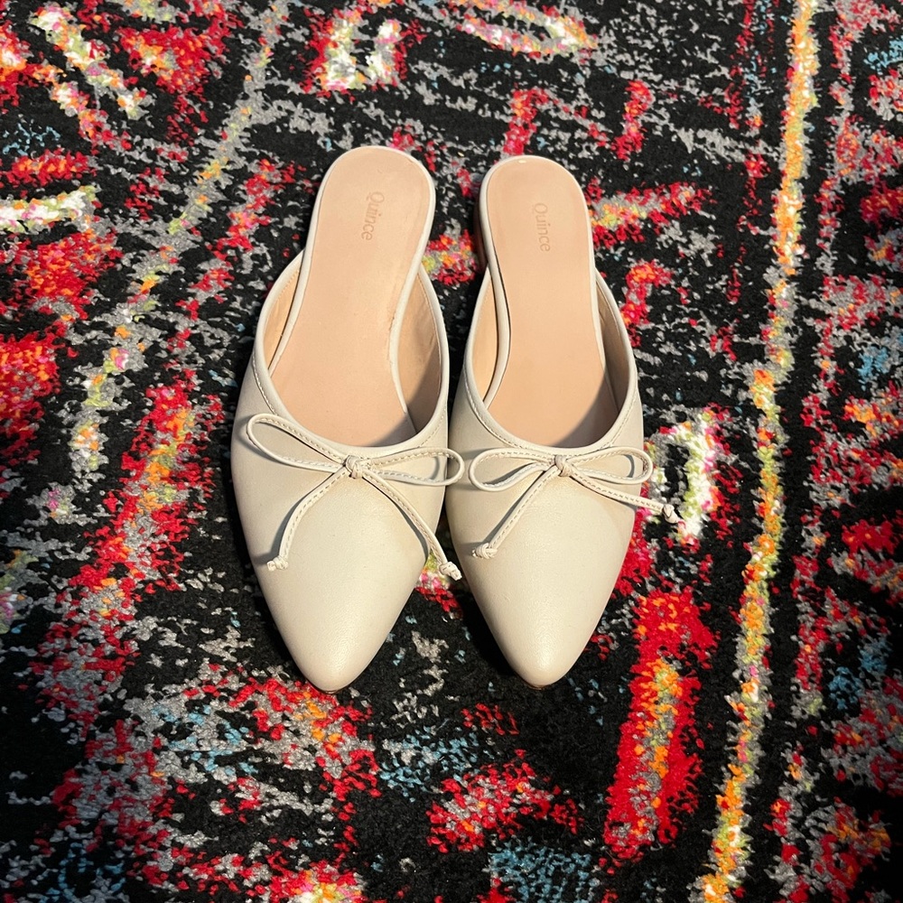 Italian Leather Pointed Mule